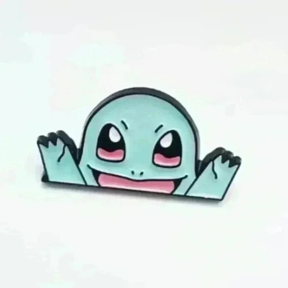Peeking Squirtle Kanto Starter Enamel Pin – Cute Must-Have for Pokémon Lovers! - Picture 2 of 4